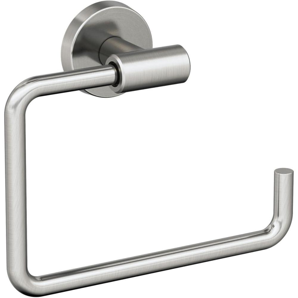 imageAmerock BH26541SS Stainless Steel Towel Ring 6716 in 164 mm Length Towel Holder Arrondi Hand Towel Holder for Bathroom Wall Small Kitchen Bath Accessories
