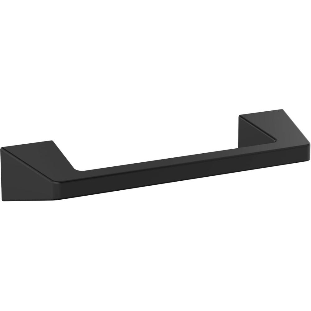 imageAmerock BH36003CZ Champagne Bronze Towel Bar 18 in 457 mm Towel Rack Blackrock Bathroom Towel Holder Bathroom Hardware Bath AccessoriesMatte Black