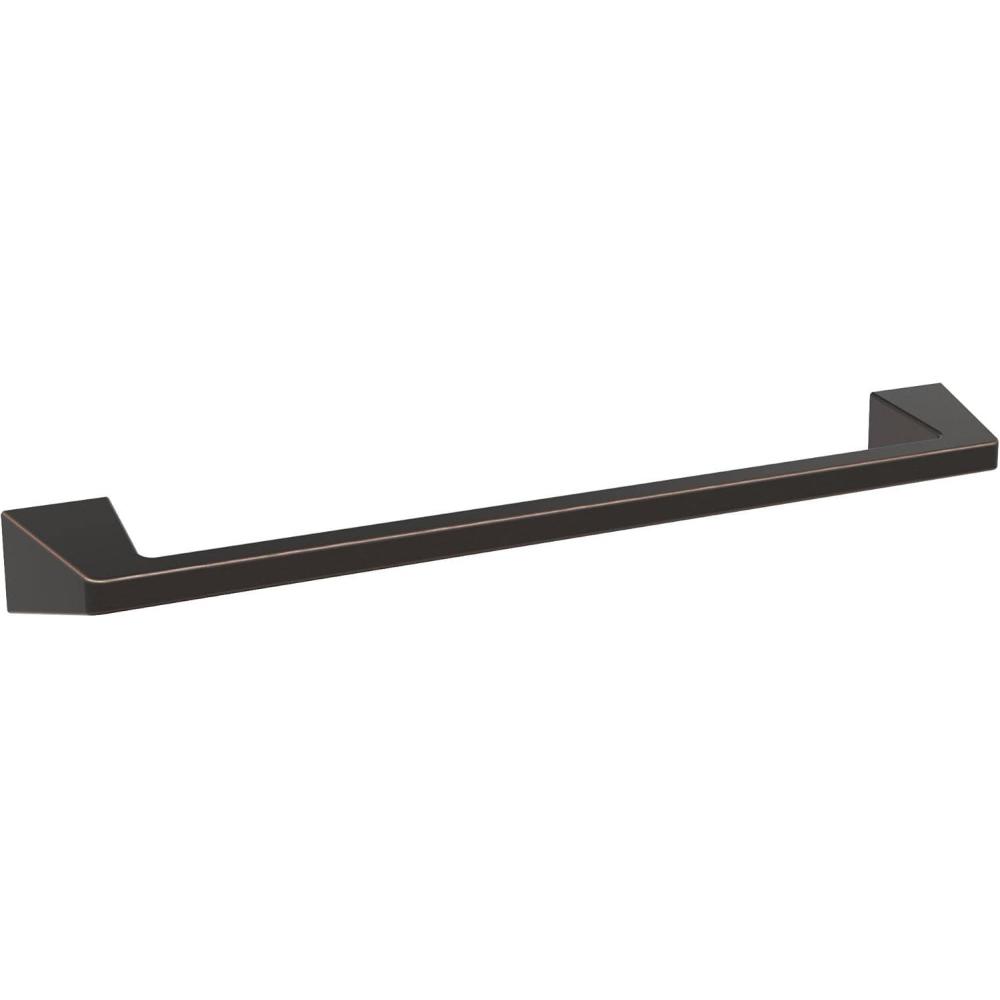 imageAmerock BH36003CZ Champagne Bronze Towel Bar 18 in 457 mm Towel Rack Blackrock Bathroom Towel Holder Bathroom Hardware Bath AccessoriesOil Rubbed Bronze
