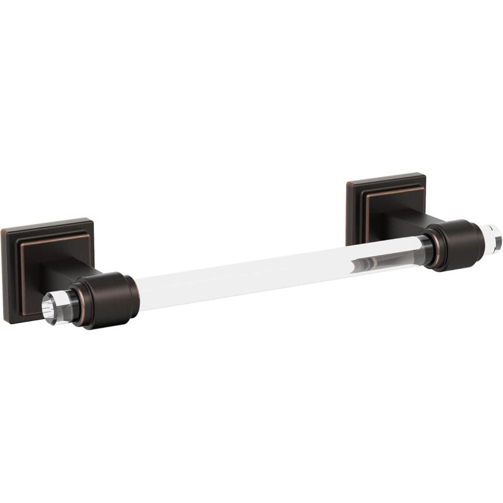 imageAmerock BH36063CCZ  ClearChampagne Bronze Towel Bar  18 in 457 mm Towel Rack  Glacio  Bathroom Towel Holder  Bathroom Hardware  Bath AccessoriesClearOil Rubbed Bronze