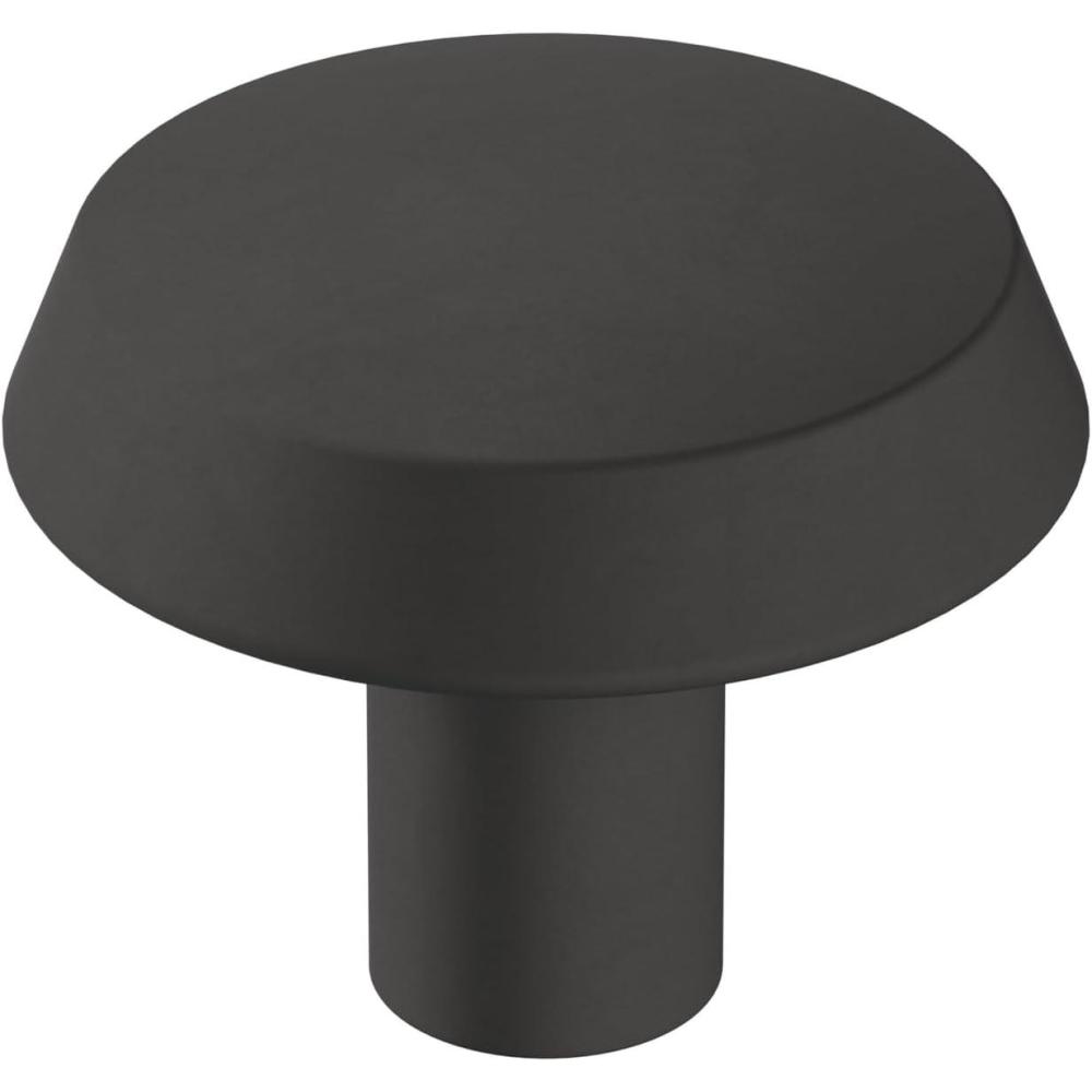 imageAmerock BP36843FB BP36843 Premise 114 Inch Mushroom Cabinet KnobMatte Black