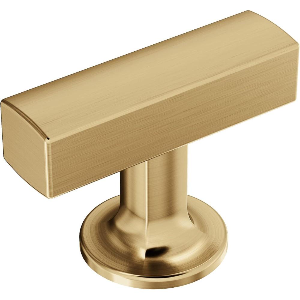 imageAmerock BP37100G10  Kitchen Cabinet Knob  Satin Nickel  Everett  134 inch 44mm Length  Cabinet Hardware  Bar Furniture Knob  Dresser Drawer KnobChampagne Bronze