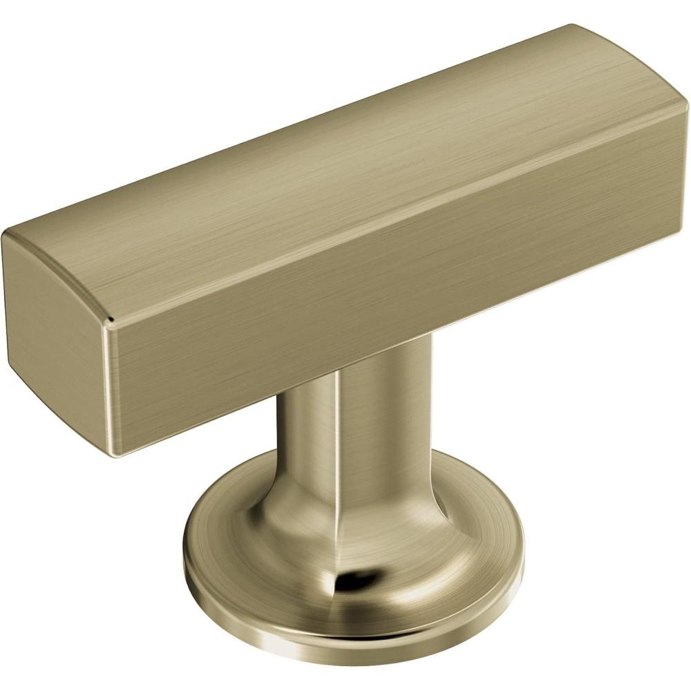 imageAmerock BP37100G10 Kitchen Cabinet Knob Satin Nickel Everett 134 inch 44mm Length Cabinet Hardware Bar Furniture Knob Dresser Drawer KnobGolden Champagne