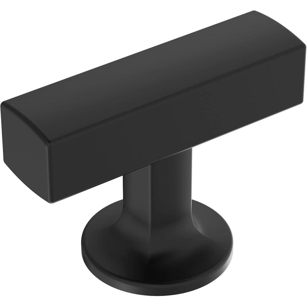 imageAmerock BP37100G10 Kitchen Cabinet Knob Satin Nickel Everett 134 inch 44mm Length Cabinet Hardware Bar Furniture Knob Dresser Drawer KnobMatte Black