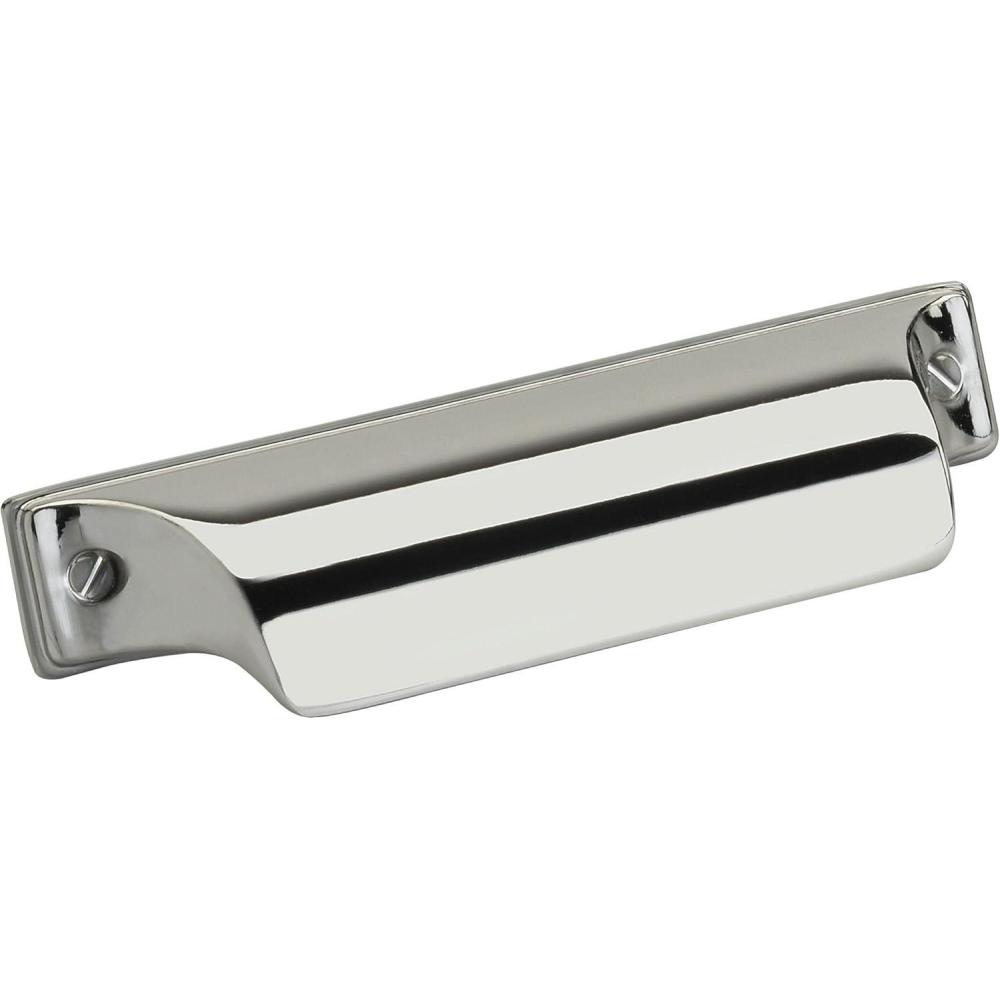 imageAmerock BP452364MB  Kitchen Cabinet Cup Pull  Matte Black  212 in 64 mm CentertoCenter  Jolene  1 Pack  Furniture Hardware  Cabinet Handle  Bathroom Drawer PullPolished Nickel
