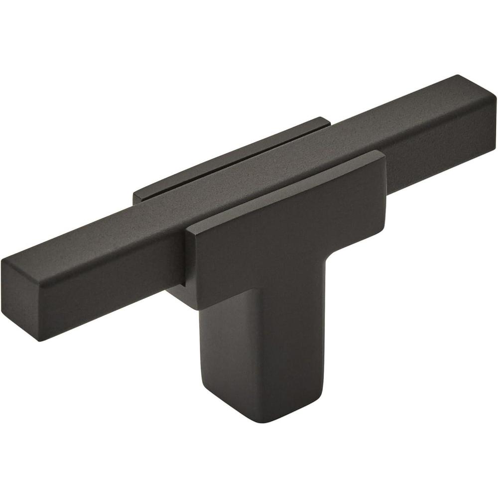 imageAmerock BP6726G10 Kitchen Cabinet Door or Drawer Knob Polished ChromeSatin Nickel 234 inch 70 mm Length Urbanite 1 Pack Furniture Hardware Bathroom Cabinet HardwareMatte BlackMatte Black