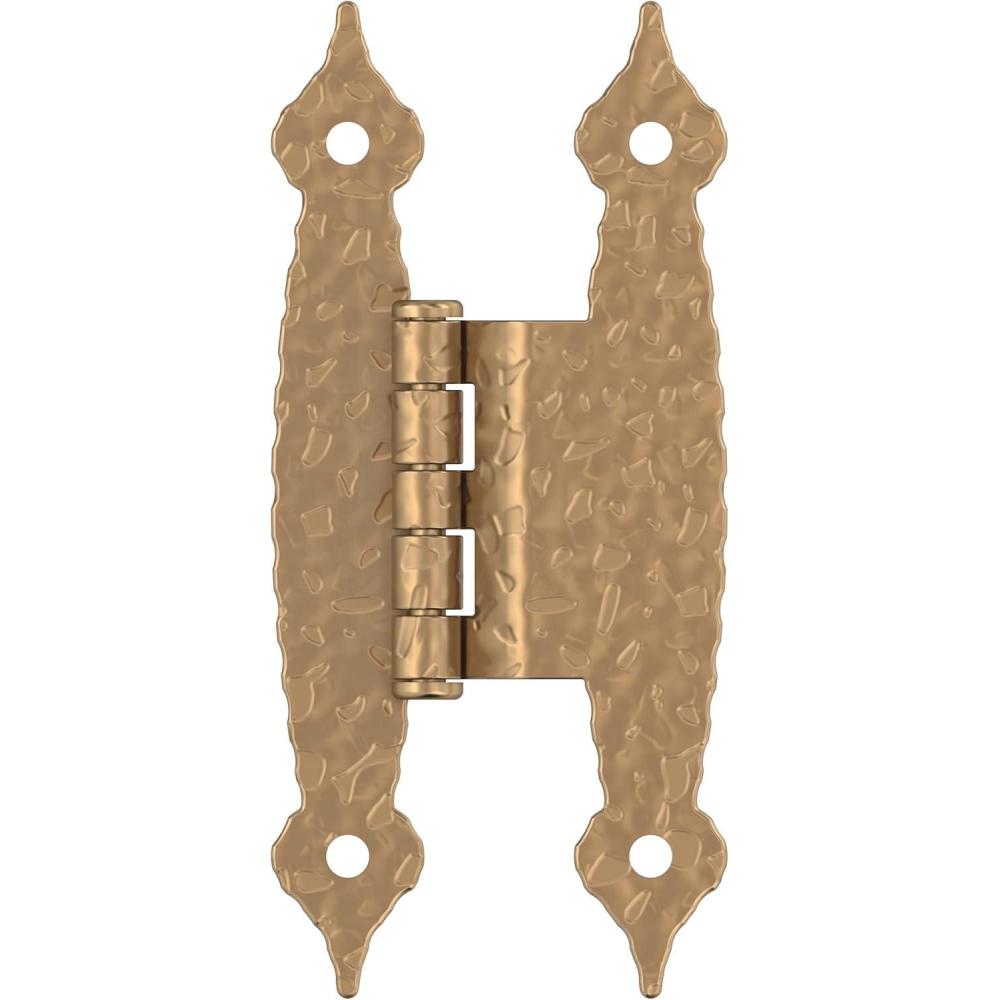 imageAmerock BPR3406CZ Cabinet Hinge 38 in 10 mm Offset NonSelf Closing Face Mount Champagne Bronze Kitchen Cabinet Door Hinge 1 Pair2 Pack Functional HardwareChampagne Bronze