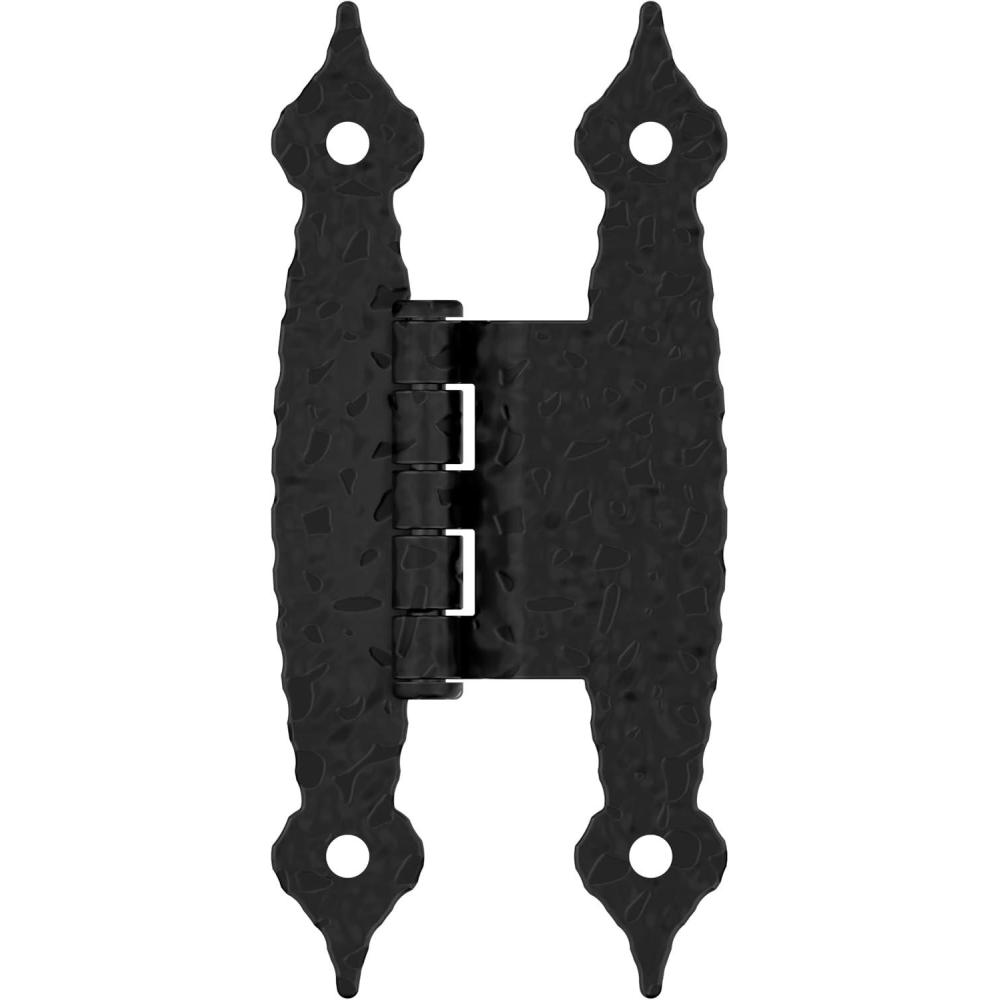 imageAmerock BPR3406CZ Cabinet Hinge 38 in 10 mm Offset NonSelf Closing Face Mount Champagne Bronze Kitchen Cabinet Door Hinge 1 Pair2 Pack Functional HardwareColonial Black