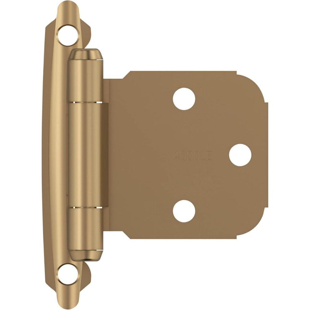 imageAmerock BPR762926 Face Frame Cabinet Hinge Variable Overlay Hinge Polished Chrome 2 Pack SelfClosing Hinge Kitchen Cabinet Door Hinge 1 Pair2 Pack Functional HardwareChampagne Bronze