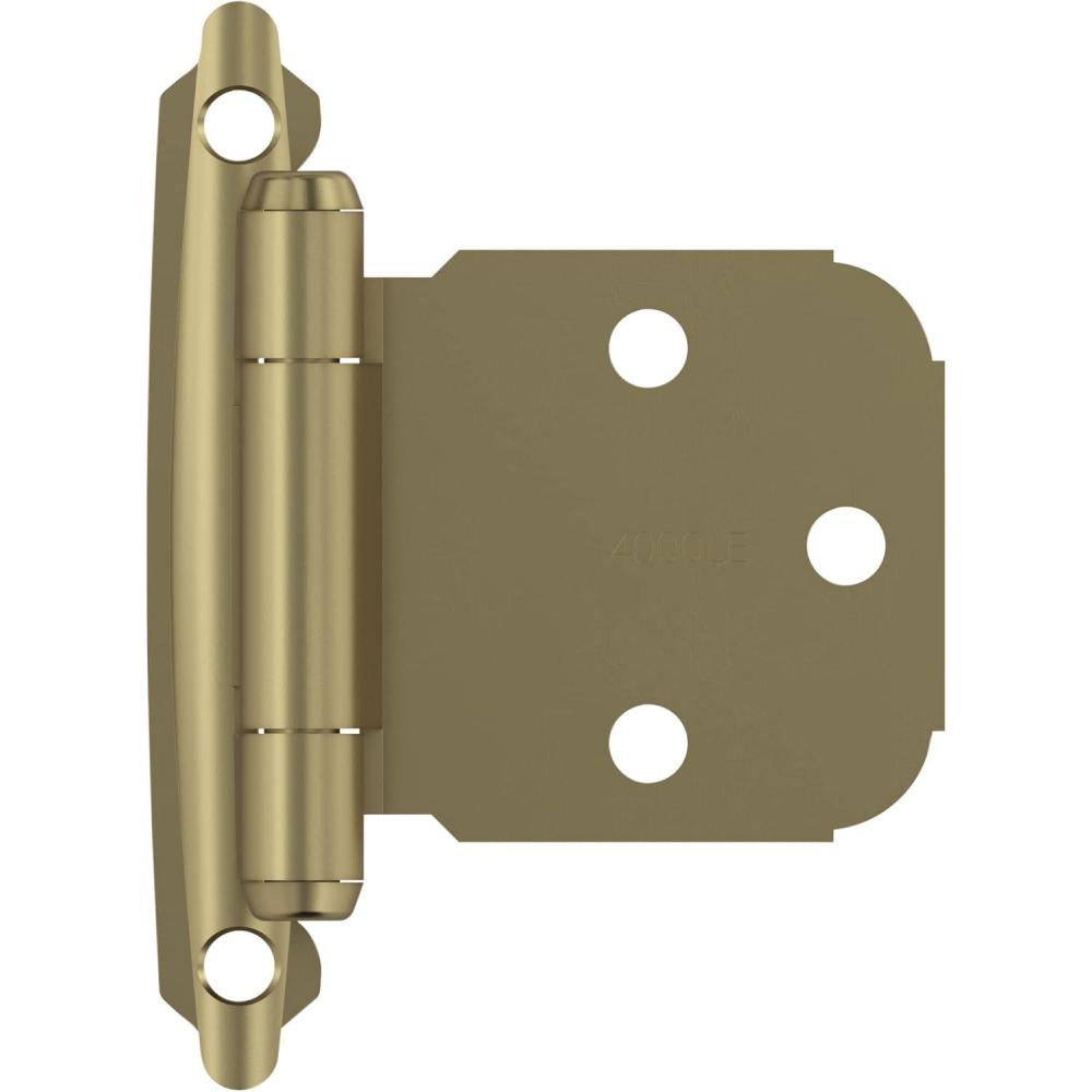 imageAmerock BPR762926 Face Frame Cabinet Hinge Variable Overlay Hinge Polished Chrome 2 Pack SelfClosing Hinge Kitchen Cabinet Door Hinge 1 Pair2 Pack Functional HardwareGolden Champagne