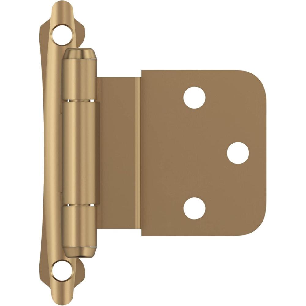 imageAmerock BPR7928CZ  Cabinet Hinge  38 in 10 mm Inset Self Closing Face Mount  Champagne Bronze  Kitchen Cabinet Door Hinge  1 Pair2 Pack  Functional HardwareChampagne Bronze