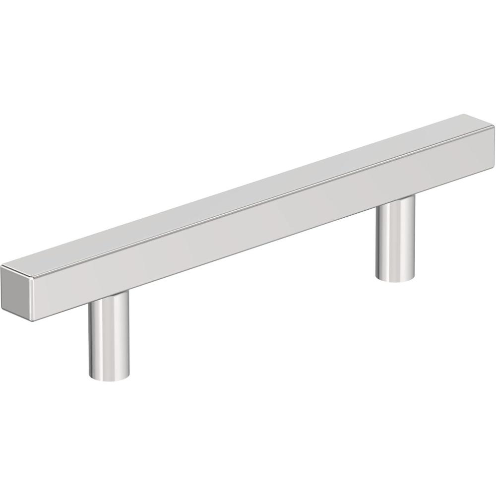 imageAmerock Bar Pulls Square 6516 inch 160mm CentertoCenter Champagne Bronze Cabinet Pull 10 PackPolished Chrome