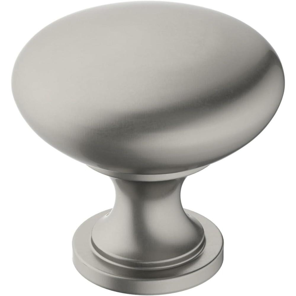 imageAmerock Era 114 inch 32mm Diameter OilRubbed Bronze Cabinet Knob  10 PackSatin Nickel