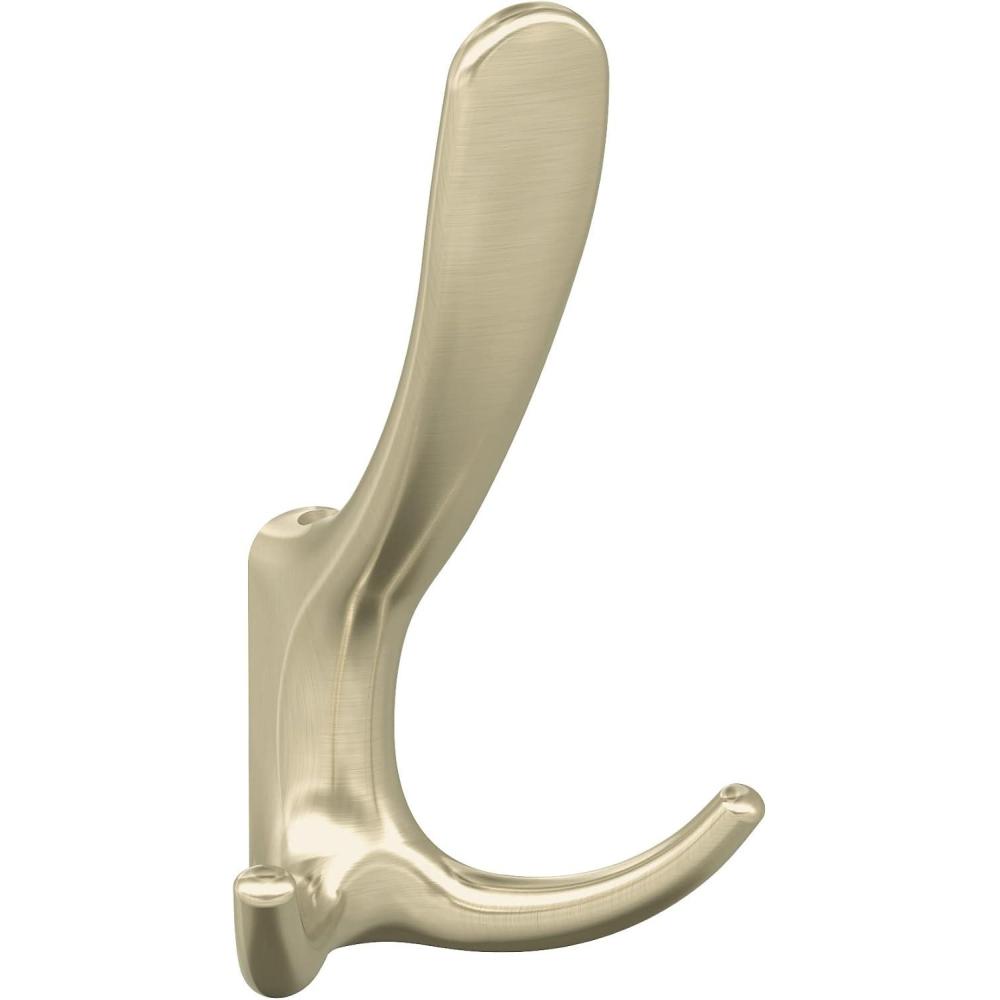 imageAmerock HBX37013CZ  Finesse Triple Prong Decorative Wall Hook  Champagne Bronze Hook for Coats Hats Backpacks Bags  Hooks for Bathroom Bedroom Closet Entryway Laundry Room OfficeGolden Champagne