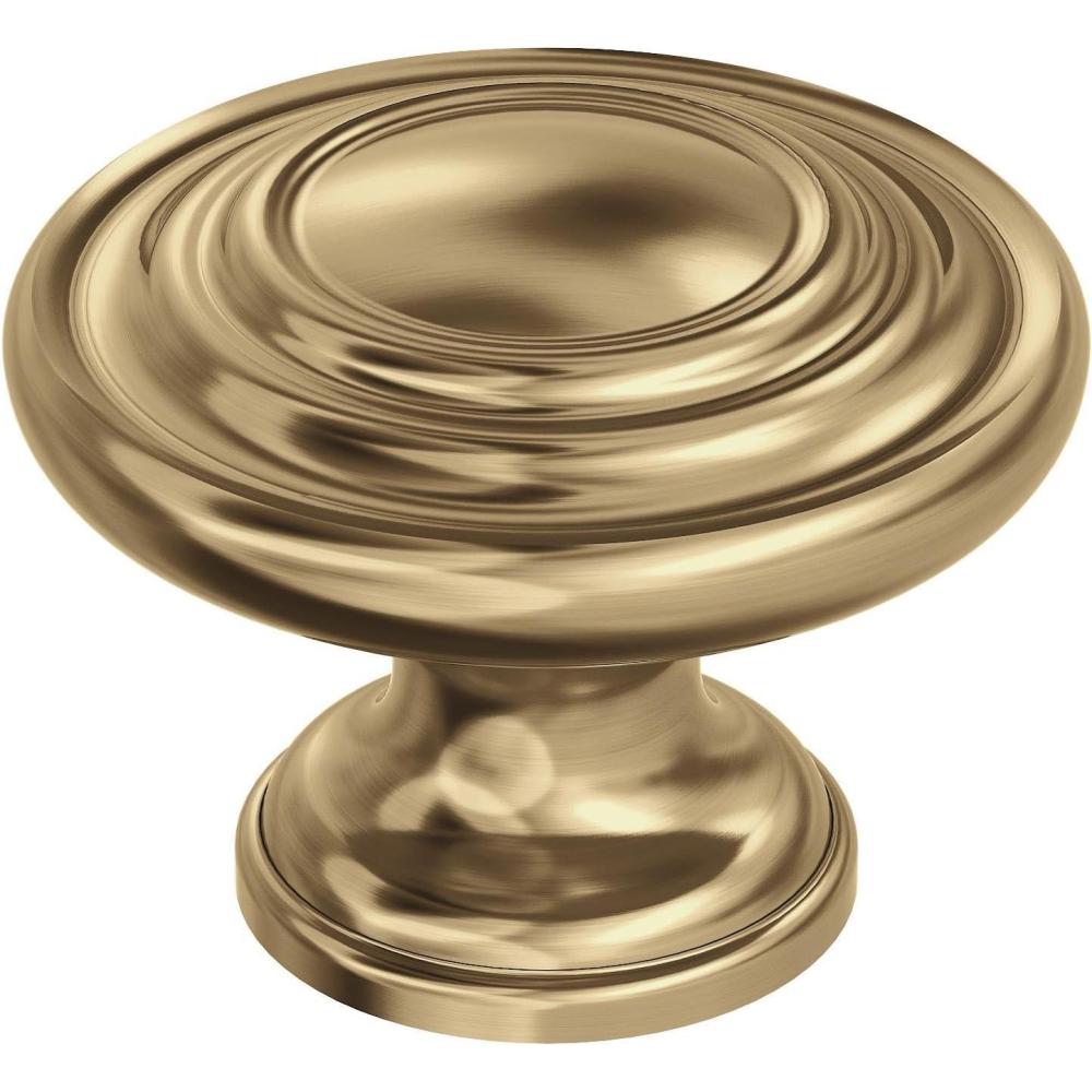 imageAmerock Inspirations 1516 inch 33mm Diameter OilRubbed Bronze Cabinet Knob 10 PackChampagne Bronze