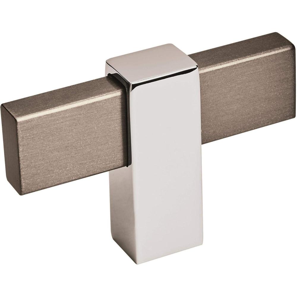 imageAmerock Mulino 238 inch 60mm Length Golden ChampagneMatte Black Cabinet Knob BP36720BBZMBBlack Brushed NickelPolished Chrome
