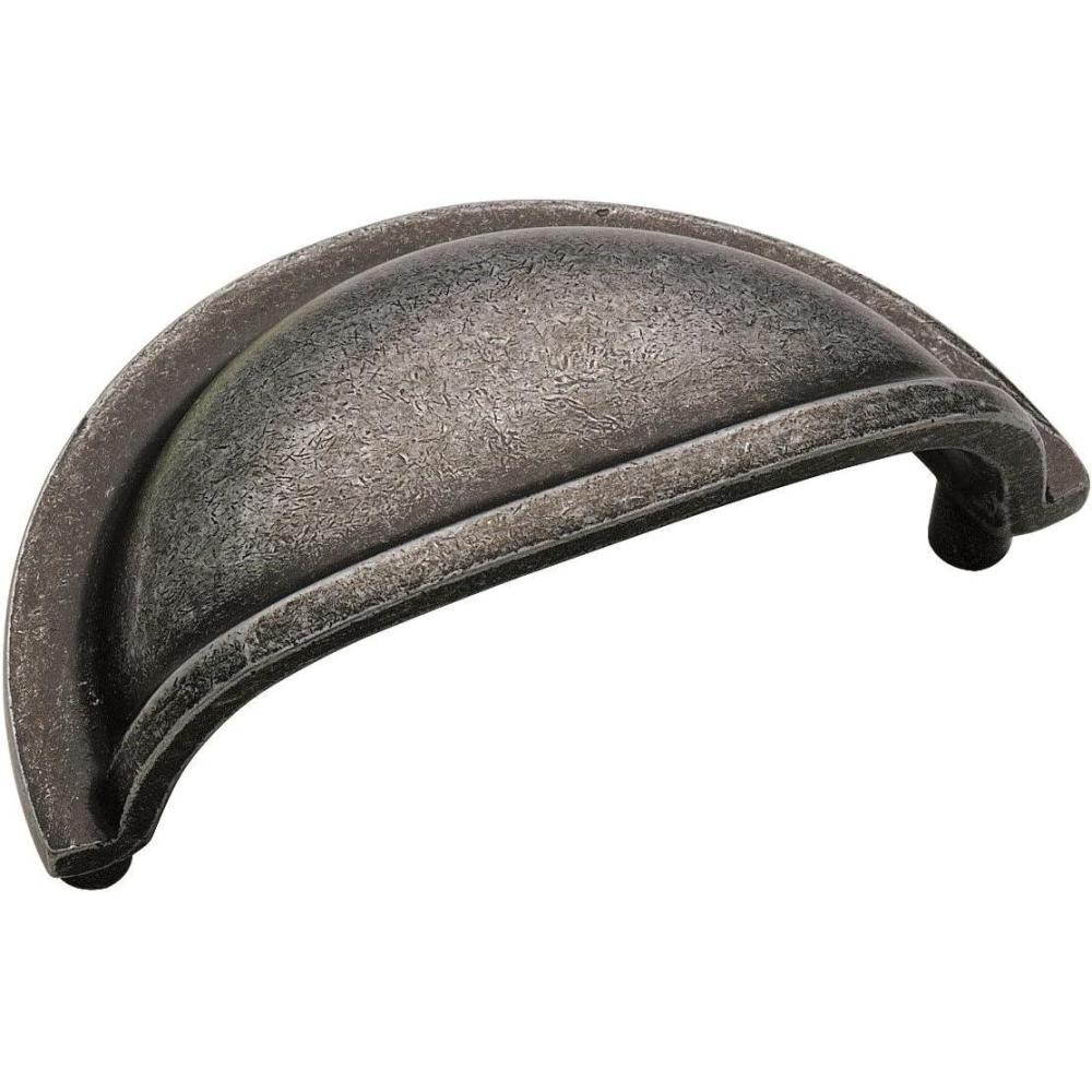 imageAmerock Solid Brass Cup Pull BP4235ORBDark Wrought Iron