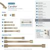 Amerock | Appliance Pull | Golden Champagne | 8 inch (203 mm) Center to Center | Candler | 1 Pack | Drawer Pull | Drawer Handle | Cabinet Hardware(Golden Champagne)