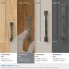 Amerock | Appliance Pull | Golden Champagne | 8 inch (203 mm) Center to Center | Candler | 1 Pack | Drawer Pull | Drawer Handle | Cabinet Hardware(Gunmetal)