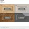 Amerock | Cabinet Cup Pull | Black Bronze | 3-1/2 inch (89 mm) Center to Center | Highland Ridge | 1 Pack | Drawer Pull | Drawer Handle | Cabinet Hardware(Aged Pewter)