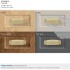 Amerock | Cabinet Cup Pull | Black Bronze | 3-1/2 inch (89 mm) Center to Center | Highland Ridge | 1 Pack | Drawer Pull | Drawer Handle | Cabinet Hardware(Champagne Bronze)