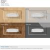 Amerock | Cabinet Cup Pull | Black Bronze | 3-1/2 inch (89 mm) Center to Center | Highland Ridge | 1 Pack | Drawer Pull | Drawer Handle | Cabinet Hardware(Polished Chrome)