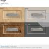 Amerock | Cabinet Cup Pull | Black Bronze | 3-1/2 inch (89 mm) Center to Center | Highland Ridge | 1 Pack | Drawer Pull | Drawer Handle | Cabinet Hardware(Polished Nickel)