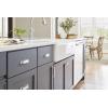 Amerock | Cabinet Cup Pull | Black Bronze | 3-1/2 inch (89 mm) Center to Center | Highland Ridge | 1 Pack | Drawer Pull | Drawer Handle | Cabinet Hardware(Polished Chrome)