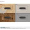 Amerock | Cabinet Cup Pull | Black Bronze | 3-3/4 inch (96 mm) Center to Center | Kane | 1 Pack | Drawer Pull | Drawer Handle | Cabinet Hardware(Black Bronze)