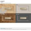 Amerock | Cabinet Cup Pull | Black Bronze | 3-3/4 inch (96 mm) Center to Center | Kane | 1 Pack | Drawer Pull | Drawer Handle | Cabinet Hardware(Golden Champagne)