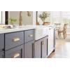 Amerock | Cabinet Cup Pull | Golden Champagne | 5-1/16 inch (128 mm) Center to Center | Stature | 1 Pack | Drawer Pull | Drawer Handle | Cabinet Hardware(Champagne Bronze)