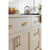 Amerock | Cabinet Cup Pull | Golden Champagne | 5-1/16 inch (128 mm) Center to Center | Stature | 1 Pack | Drawer Pull | Drawer Handle | Cabinet Hardware(Champagne Bronze)