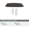 Amerock | Cabinet Cup Pull | Golden Champagne | 5-1/16 inch (128 mm) Center to Center | Stature | 1 Pack | Drawer Pull | Drawer Handle | Cabinet Hardware(Oil Rubbed Bronze)