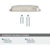Amerock | Cabinet Cup Pull | Golden Champagne | 5-1/16 inch (128 mm) Center to Center | Stature | 1 Pack | Drawer Pull | Drawer Handle | Cabinet Hardware(Satin Nickel)