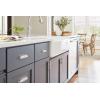 Amerock | Cabinet Cup Pull | Golden Champagne | 5-1/16 inch (128 mm) Center to Center | Stature | 1 Pack | Drawer Pull | Drawer Handle | Cabinet Hardware(Satin Nickel)