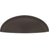 Amerock | Cabinet Cup Pull | Matte Black | 2-1/2 inch (64 mm) Center to Center | Cup Pulls | 1 Pack | Drawer Pull | Drawer Handle | Cabinet Hardware