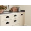 Amerock | Cabinet Cup Pull | Matte Black | 3 inch (76 mm) Center to Center | Cup Pulls | 1 Pack | Drawer Pull | Drawer Handle | Cabinet Hardware