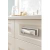 Amerock | Cabinet Cup Pull | Matte Black | 3 inch & 3-3/4 inch (76mm & 96 mm) Center-to-Center | Appoint | 1 Pack | Drawer Pull | Cabinet Handle | Cabinet Hardware(Polished Nickel)