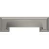 Amerock | Cabinet Cup Pull | Matte Black | 3 inch & 3-3/4 inch (76mm & 96 mm) Center-to-Center | Appoint | 1 Pack | Drawer Pull | Cabinet Handle | Cabinet Hardware(Satin Nickel)
