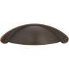 Amerock | Cabinet Cup Pull | Oil Rubbed Bronze | 2-1/2 inch (64 mm) Center to Center | Cup Pulls | 1 Pack | Drawer Pull | Drawer Handle | Cabinet Hardware(Oil Rubbed Bronze)