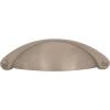 Amerock | Cabinet Cup Pull | Oil Rubbed Bronze | 2-1/2 inch (64 mm) Center to Center | Cup Pulls | 1 Pack | Drawer Pull | Drawer Handle | Cabinet Hardware(Satin Nickel)