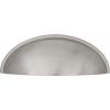 Amerock | Cabinet Cup Pull | Satin Nickel | 2-1/2 inch (64 mm) Center to Center | Cup Pulls | 1 Pack | Drawer Pull | Drawer Handle | Cabinet Hardware