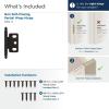 Amerock | Cabinet Hinge | 3/4 in. (19 mm) Door Thickness | Full Inset | Partial Wrap | Ball Tip | Matte Black | Kitchen Cabinet Door Hinge | Single Hinge | Functional Hardware(Oil Rubbed Bronze)