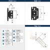 Amerock | Cabinet Hinge | 3/4 in. (19 mm) Door Thickness | Full Inset | Partial Wrap | Ball Tip | Matte Black | Kitchen Cabinet Door Hinge | Single Hinge | Functional Hardware(Matte Black)