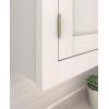 Amerock | Cabinet Hinge | 3/4 in. (19 mm) Door Thickness | Full Inset | Partial Wrap | Ball Tip | Matte Black | Kitchen Cabinet Door Hinge | Single Hinge | Functional Hardware(Golden Champagne)
