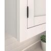 Amerock | Cabinet Hinge | 3/4 in. (19 mm) Door Thickness | Full Inset | Partial Wrap | Ball Tip | Matte Black | Kitchen Cabinet Door Hinge | Single Hinge | Functional Hardware(Oil Rubbed Bronze)