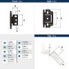 Amerock | Cabinet Hinge | 3/4 in. (19 mm) Door Thickness | Full Inset | Partial Wrap | Ball Tip | Matte Black | Kitchen Cabinet Door Hinge | Single Hinge | Functional Hardware(Oil Rubbed Bronze)