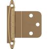 Amerock | Cabinet Hinge | 3/8 inch (10 mm) Inset | Polished Chrome | 2 Pack | Self-Closing | Face Mount | Cabinet Door(Champagne Bronze)