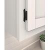 Amerock | Cabinet Hinge | 3/8 inch (10 mm) Inset Hinge | Satin Nickel | 2 Pack | Self-Closing Hinge | Face Mount Hinge | Cabinet Door Hinge(Matte Black)