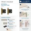 Amerock | Cabinet Hinge | Variable Overlay 𝐇inge | Antique Brass | 2 Pack | Self-Closing 𝖧inge | Face Mount ᕼinge | Cabinet Door Hinge
